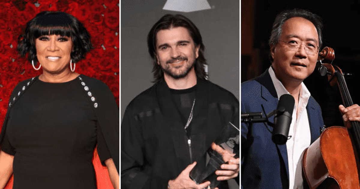 Patti LaBelle, Juanes, Yo-Yo Ma, all are performing on the PBS New Year's Eve special (Getty Images)
