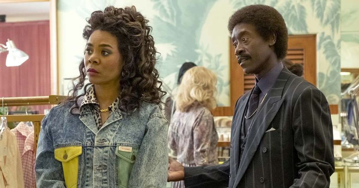Regina Hall as Dawn and Don Cheadle as Mo in 'Black Monday' (Showtime)