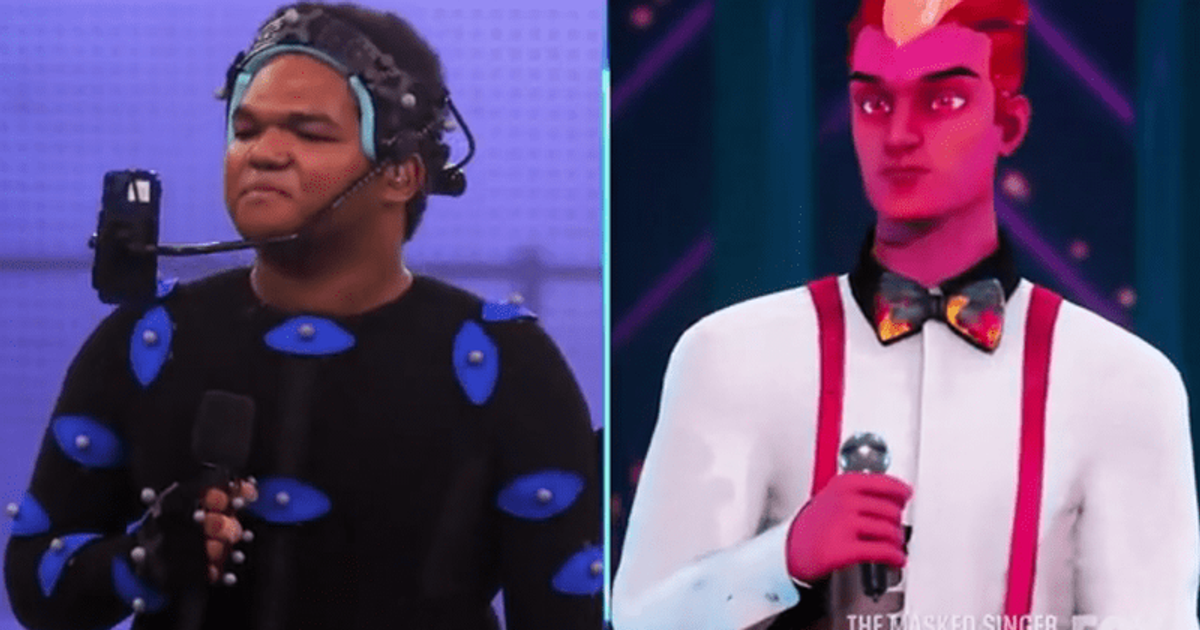 Erny Nunez and his avatar, Bernie Burns, as seen on 'Alter Ego' (FOX)