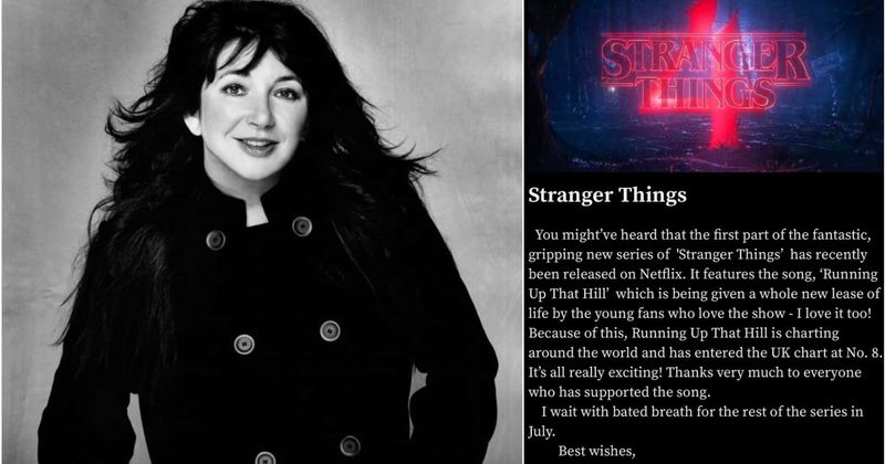 'Stranger Things' Season 4: Kate Bush thanks fans after 'Running Up That Hill' tops charts