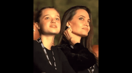 Angelina Jolie and daughter Shiloh Jolie-Pitt, 16, are spitting images at Maneskin concert in Rome