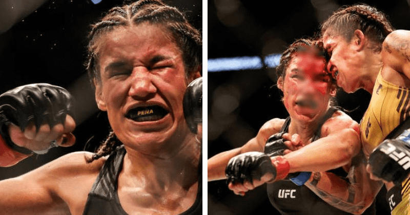 Is Julianna Pena OK? UFC fighter loses chunk of her FOREHEAD in grisly injury