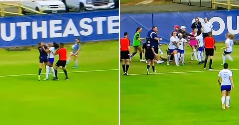 SOCCER-PUNCHED: Ole Miss vs LSU Tigers descends into chaos as players throw punches and pull hair