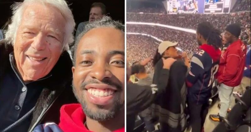 Robert Kraft invites Patriots fan heckled by vicious Raiders supporter to watch game from luxury suite