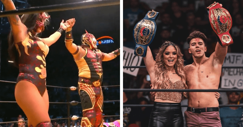 Why were Sammy Guevara and Tay Melo stripped of AAA title? Abismo Negro Jr and  Flammer crowned champions