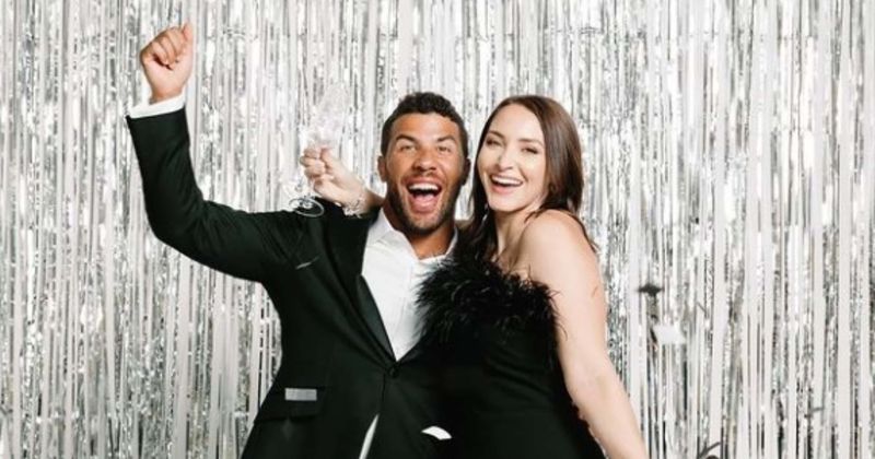 NASCAR driver Bubba Wallace marries longtime love Amanda Carter in intimate ceremony on New Year's Eve