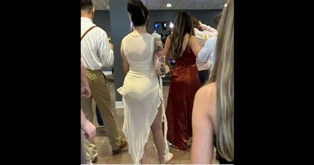 The bride's mother posted a photo of the unidentified guest to a popular wedding-shaming Facebook group (Facebook)