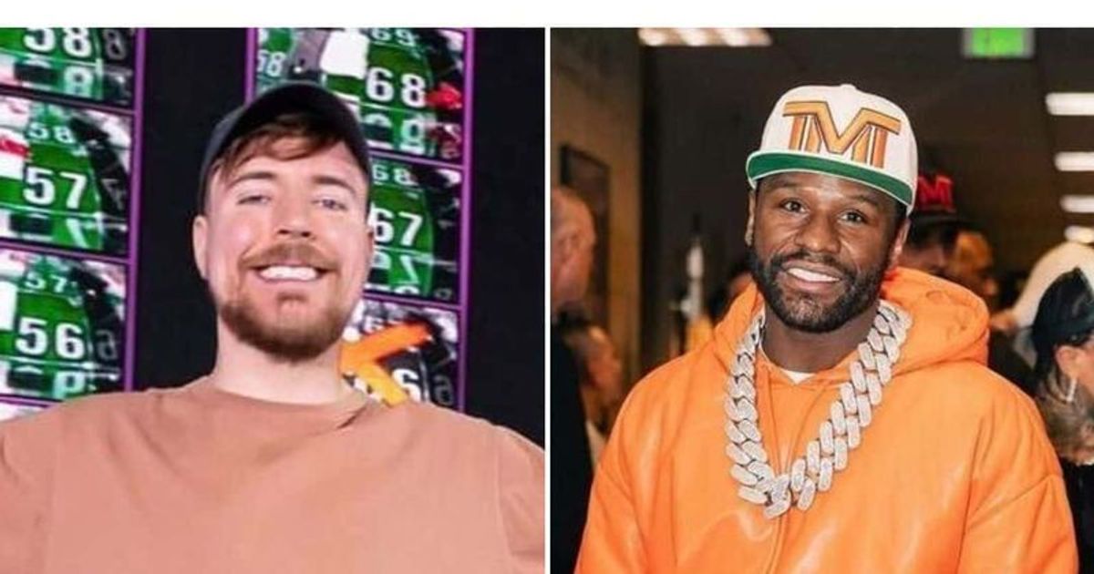 MrBeast is a 'king' in the world of content production, whereas Floyd Mayweather is a ‘beast’ in the ring (@MrBeast, @Floyd Mayweather/Instagram)