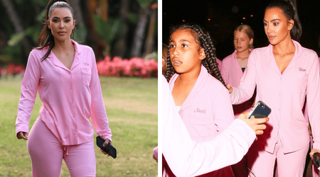 Kim Kardashian wows in pink pajamas at slumber party to celebrate daughter North's 10th birthday
