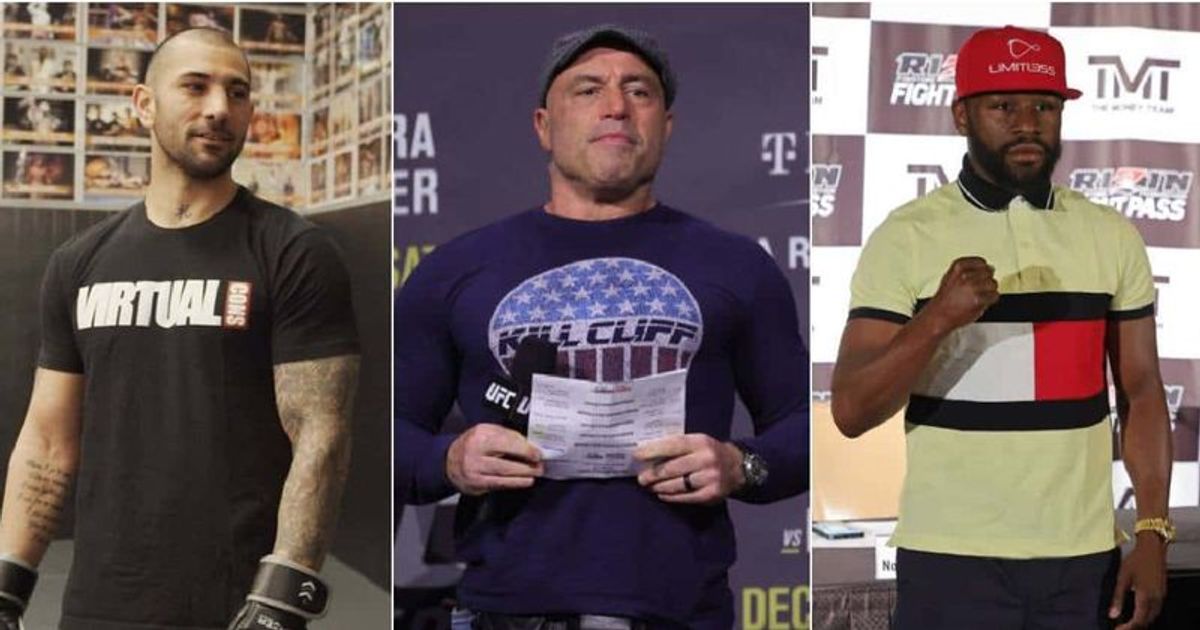 John Gotti III upset as Joe Rogan supports Floyd Mayweather (@teamgottimma/Twitter, Ethan Miller/ Carmen Mandato/Getty Images)