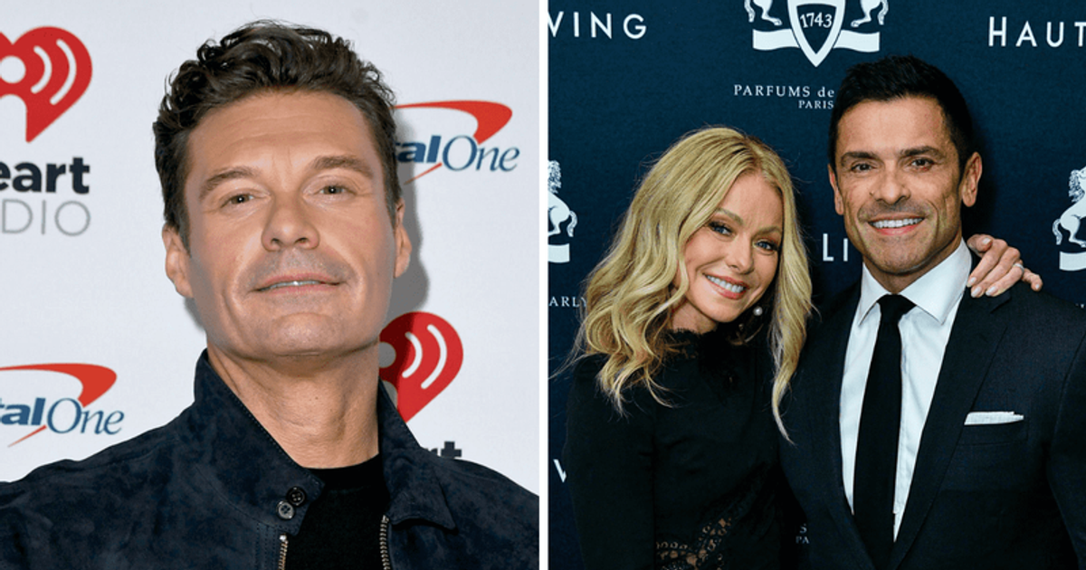 Former 'Live' host Ryan Seacrest is returning to the show with Mark Consuelos and Kelly Ripa for some special guest appearances through the summer (Mindy Small, Eugene Gologursky/Getty Images)
