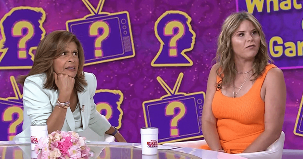 'Today's' host Jenna Bush Hager and co-host Hoda Kotb talk during the game segment (@hodaandjenna/Twitter)