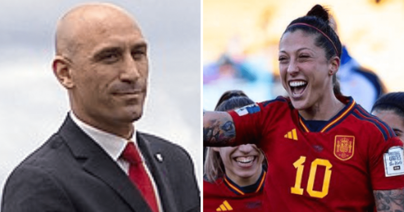Outrage after Spanish football president kisses world cup star Jenni Hermoso on the mouth