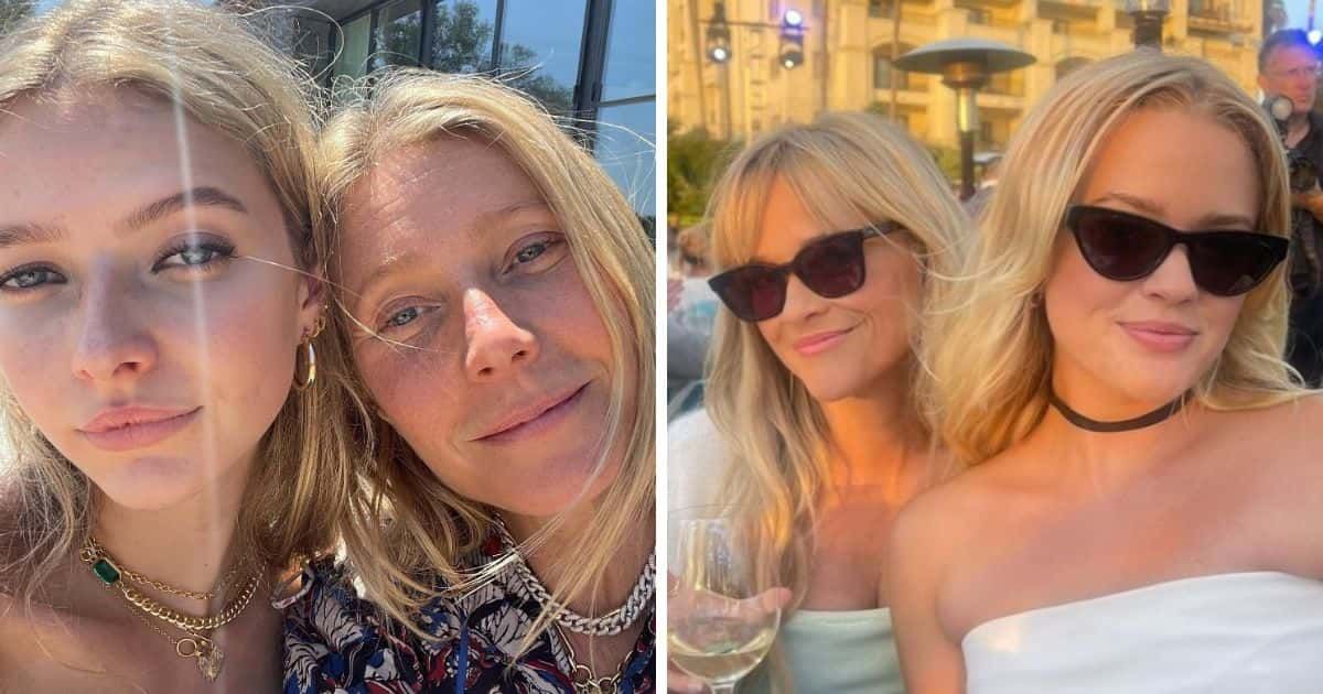 Like mom, like daughter: Gwyneth Paltrow with Apple Martin (L) and (R) Reese Witherspoon with Ava Phillippe (Instagram/@gwynethpaltrow/@reesewitherspoon)