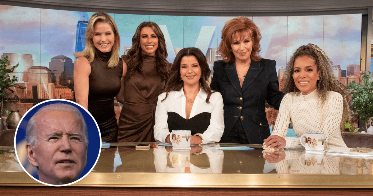 'The View' co-hosts discussed Joe Biden's approval ratings on the show (@theview/Twitter, Getty Images)