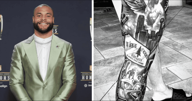  'I’m crazy': Dallas Cowboys quarterback Dak Prescott reveals 11-hour sedation for elaborate leg tattoo