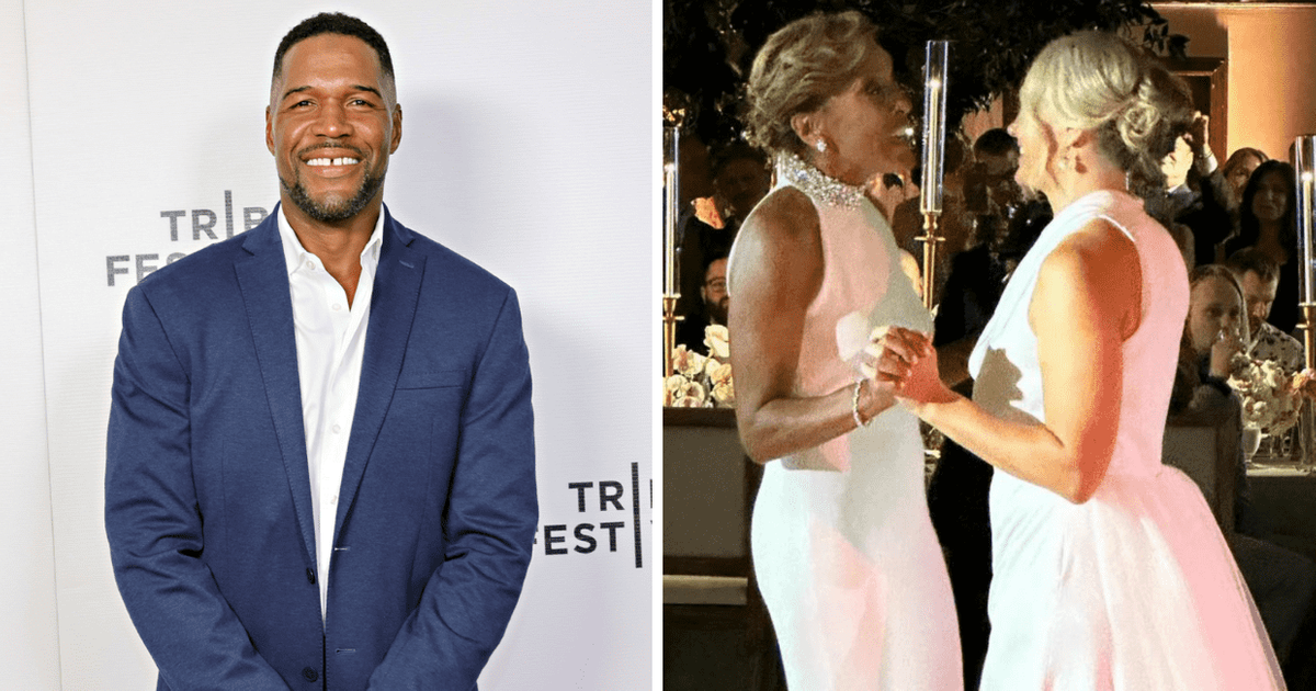 Michael Strahan skipped 'GMA' after attending co-host Robin Roberts and Amber Laign' wedding  (Getty Images, Instagram/@andreafujiitv)