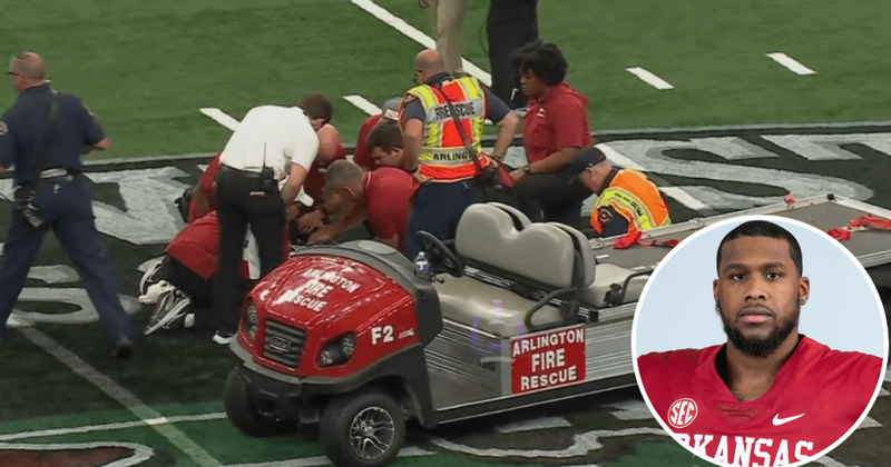 Is John Morgan OK? Arkansas defensive end rushed to hospital after collapsing on the field