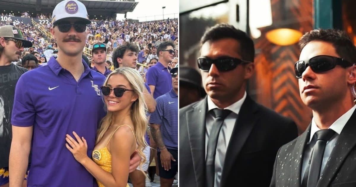 Olivia Dunne dubbed Paul Skenes a 'bad boy' (Instagram/@paulskenes, @nelkboys)