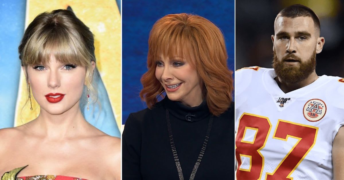 Reba McEntire jokes she is devastated by Taylor Swift dating her ‘crush’ Travis Kelce (Getty Images/ Today/ Screenshot, Getty Images)