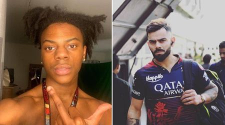 IShowSpeed flaunts iconic jersey as he cheers for Virat Kohli during India vs Pakistan match