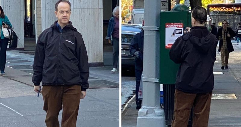 Who is James L Simon? Broadway theater producer caught on camera tearing down fliers of civilians kidnapped by Hamas