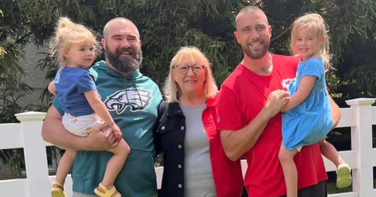 Donna Kelce spills beans on son Jason's parenting skills as she gushes over Travis' love for his nieces