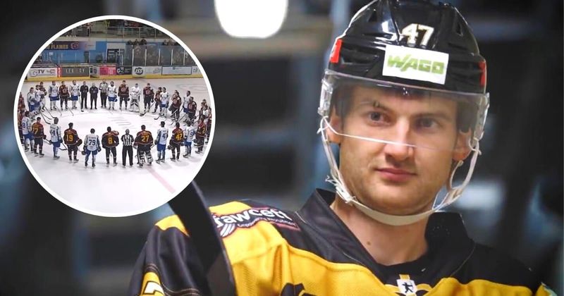 ‘Forever our 47’: Adam Johnson's teammates pay tribute to the star as they host a memorial game in his honor