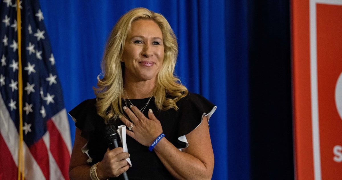 Marjorie Taylor Greene receives backlash for claiming she's 'proud' of her son for hunting a deer for Thanksgiving (Getty Images)