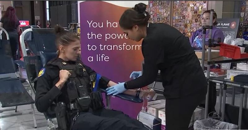 From shooting survivor to lifesaver: Phoenix cop shot in March now champions blood donations