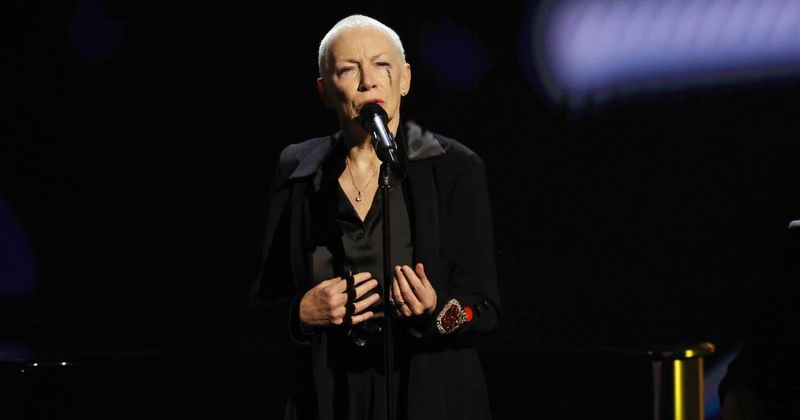 Internet furious after Annie Lennox's live Grammys performance 'cut off' over singer's plea for ceasefire in Gaza