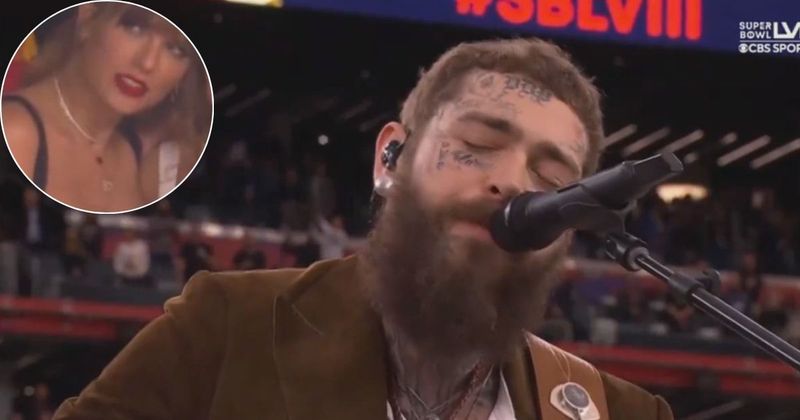Internet slams Super Bowl LVIII for 'ruining' Post Malone's performance with 'a shot of stupid Taylor Swift'