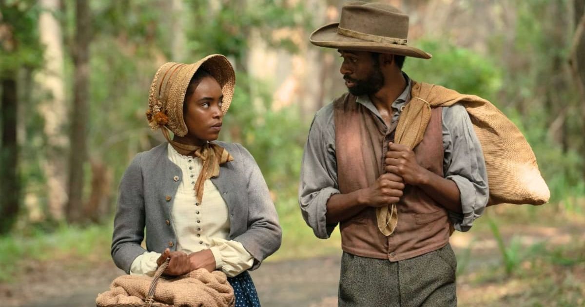 Lovie Simone in a still from 'Manhunt' (Apple TV+)