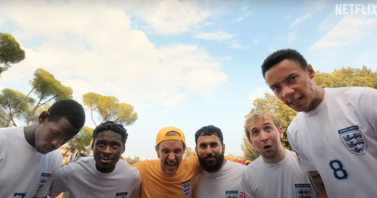 Vinny, the protagonist of 'The Beautiful Game,' struggles to connect with his team throughout the film (Youtube/@Netflix)