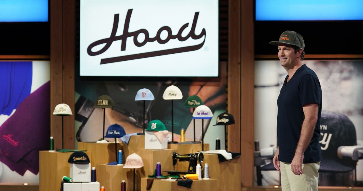 Max Nelson to pitch Merino wool baseball caps company, Hood in 'Shark Tank' Season 15 episode 21 (ABC/@christopherwillard)