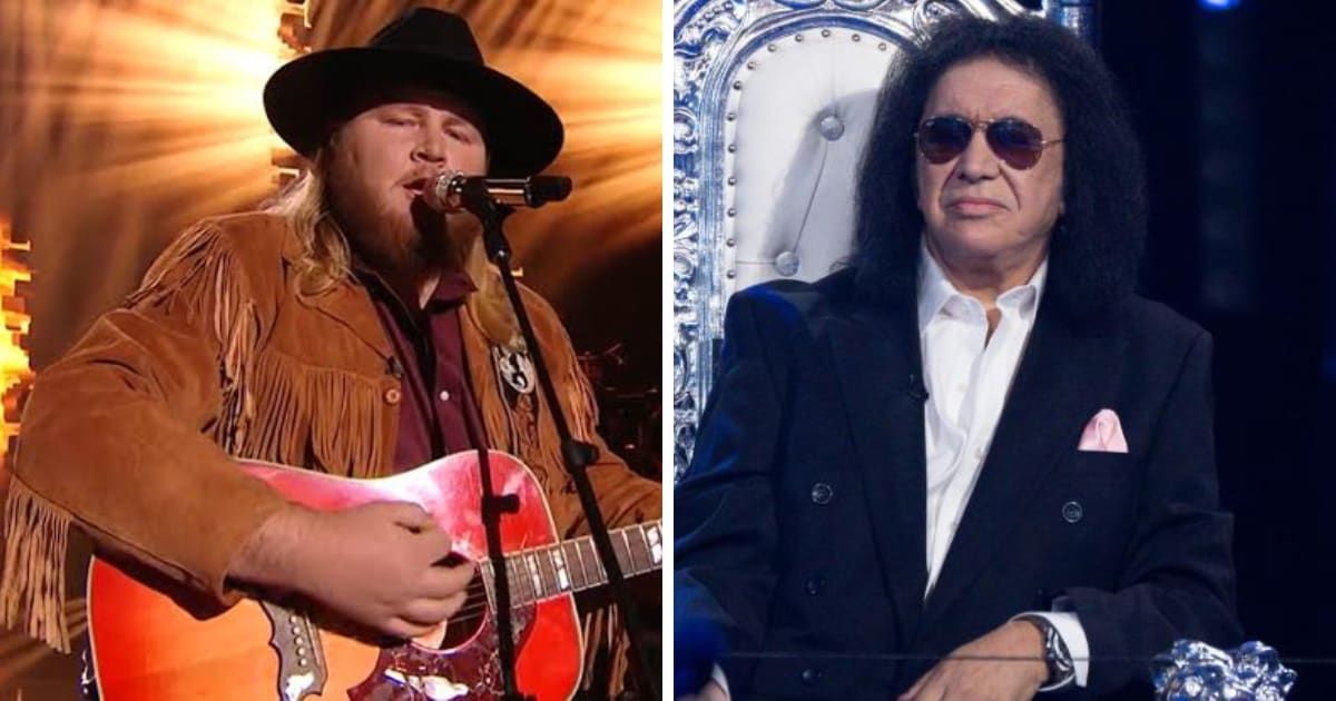 Gene Simmons give advice to Will Moseley on American Idol (@ABC)