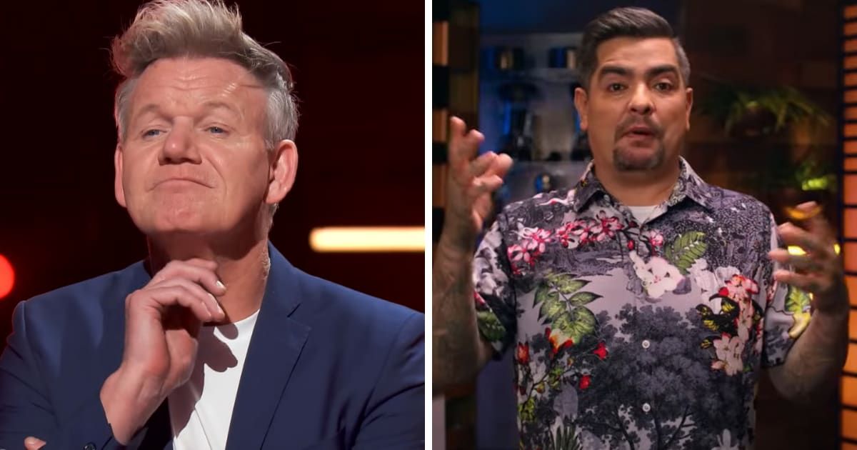 'MasterChef: Generations' Season 14 judge Gordon Ramsay competes against Aarón Sánchez in push-up challenge