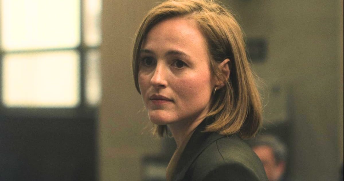 The first episode of 'Presumed Innocent' hinted at a possible relationship between Carolyn Polhemus and Bunny Davis' murder case (@appletv+)