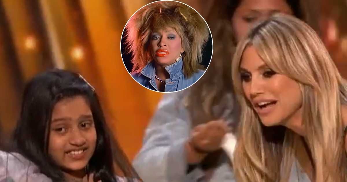 Heidi Klum awards 9-year-old Pranysqa Mishra Golden Buzzer following 'AGT' Season 19 audition (NBC/@YouTube/@tinaturner)