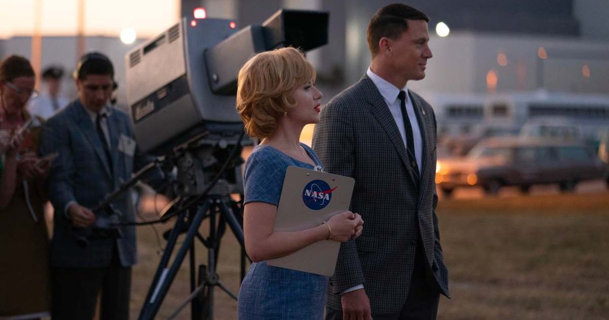 Produced by Apple Studios, 'Fly Me to the Moon' is a rom-com film starring Scarlett Johansson and Channing Tatum (@appletv+)
