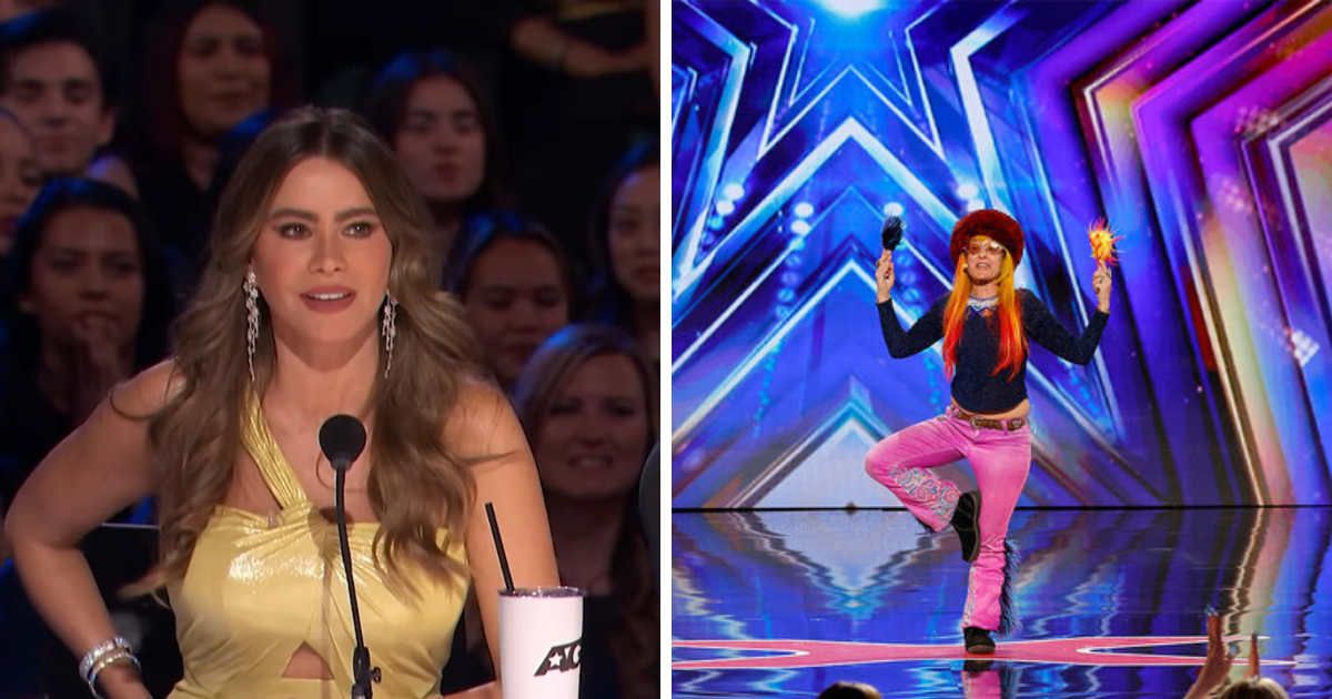 'AGT' judge Sofia Vergara was unhappy with Missy Galore's audition (YouTube/@AGT, Greg Gayne/@NBC)