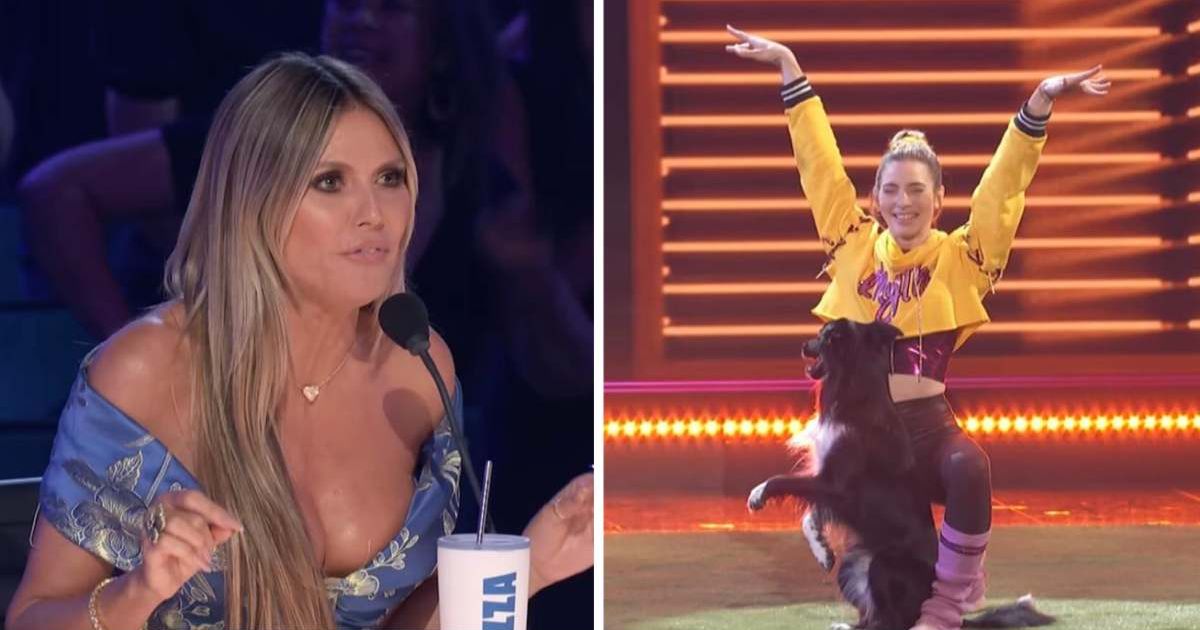 'AGT' Season 19 judge Heidi Klum raves over dog act Roni Sagi and Rhythm during semifinals (YouTube/@agt)