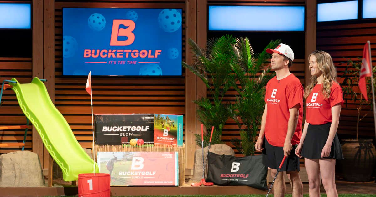 Bucketgolf on 'Shark Tank' How to buy superfun portable backyard golf