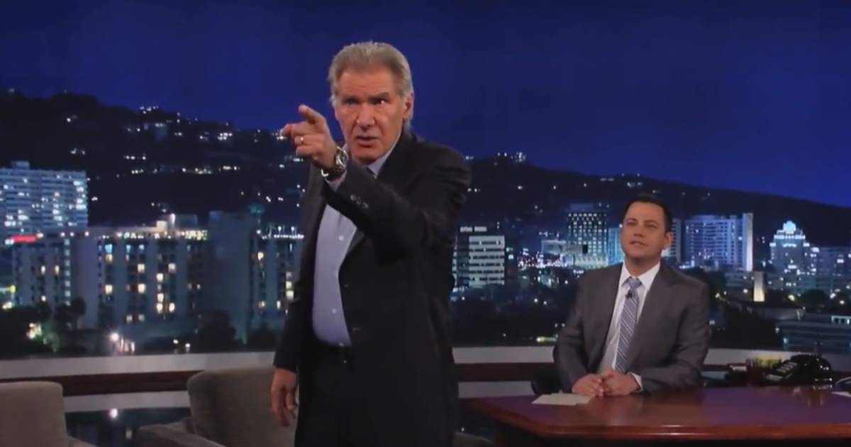 Harrison Ford walks off 'Jimmy Kimmel Live' after hearing 'Star Wars'  question: "I'll see you in hell" - MEAWW