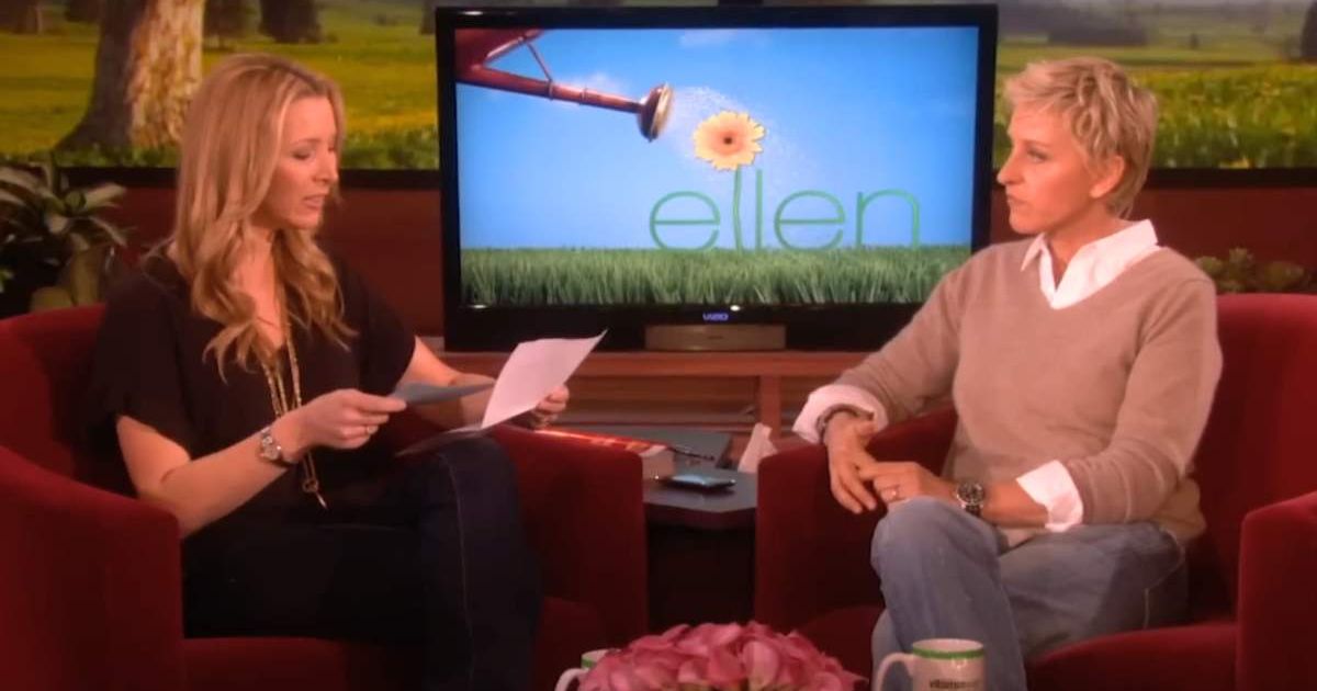 Ellen DeGeneres never knew she was related to a pop icon until Lisa Kudrow told her: "Your cousin is..."