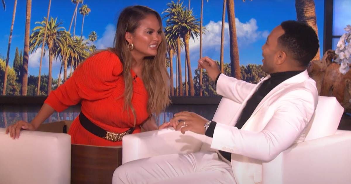 Chrissy Teigen pulls off the ultimate ‘Ellen’ scare prank on John Legend — and his scream says it all