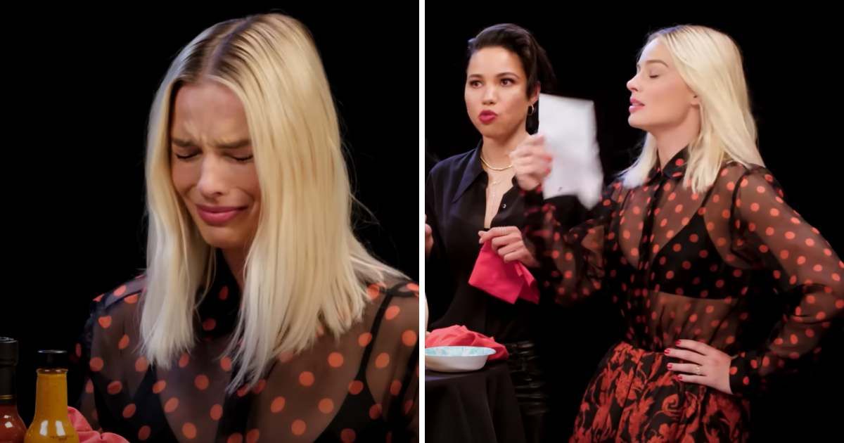 Margot Robbie eating spicy wings on ‘Hot Ones’ turned into a scary moment: “I think I might die...”