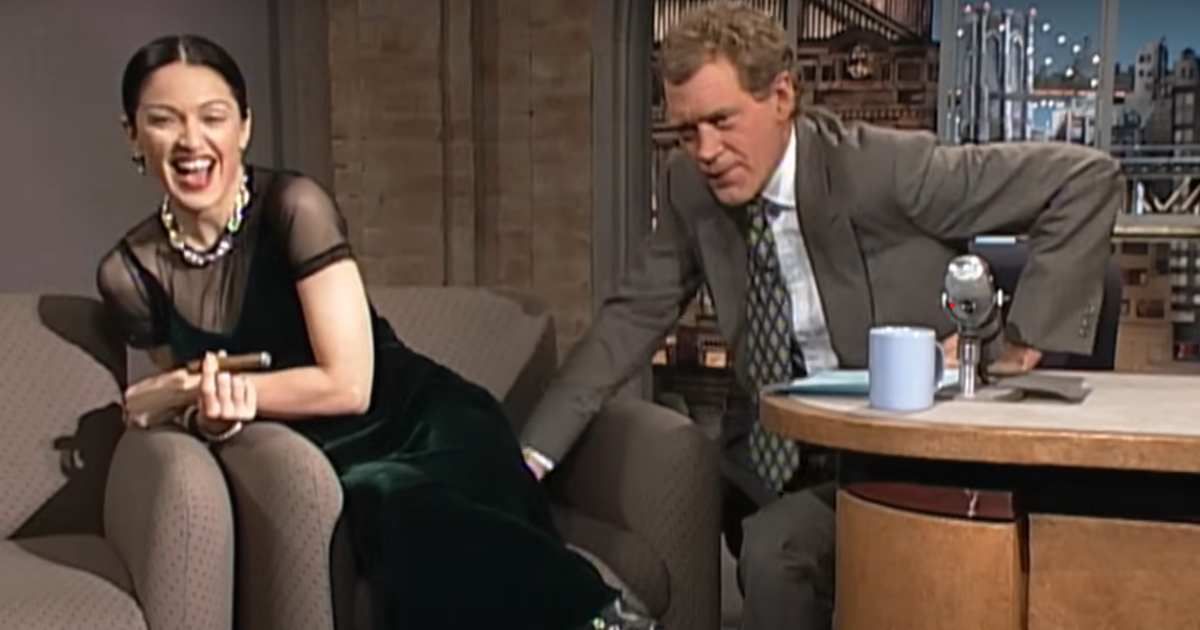 David Letterman once creepily tried to pressure Madonna into kissing a stranger — it didn't end well