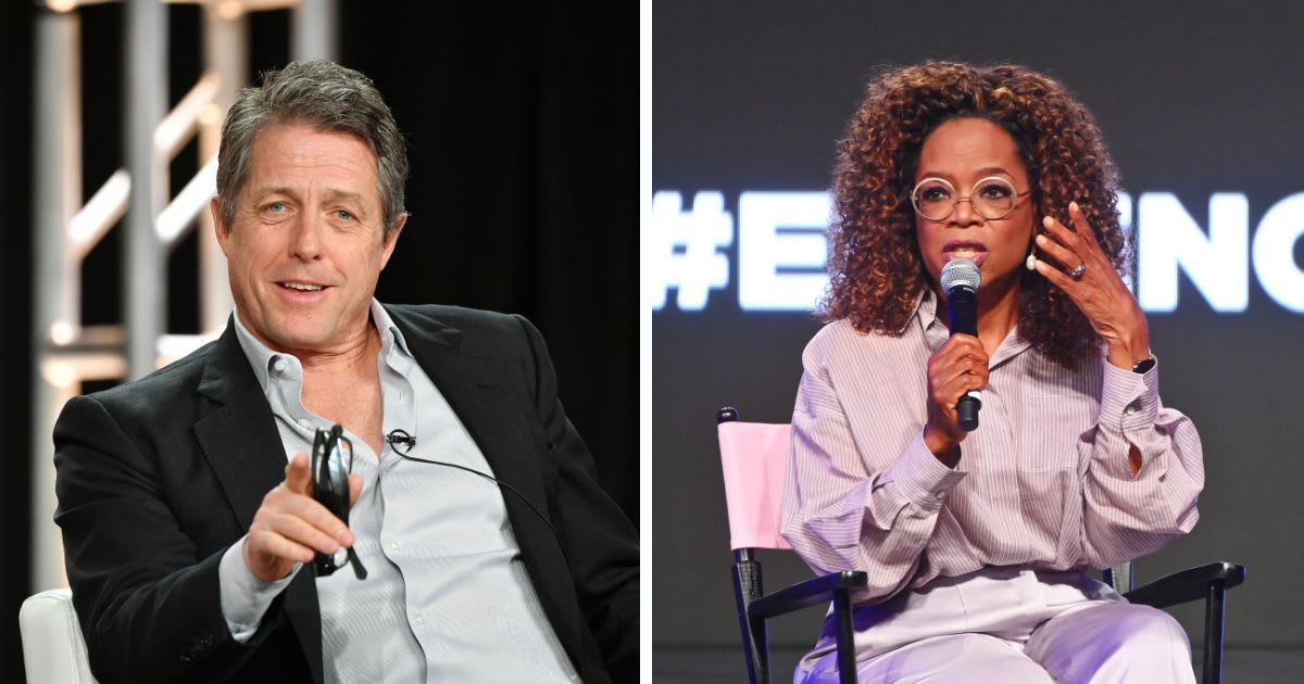 Hugh Grant tells Oprah Winfrey 'I really want you to shut up' after she asked an awkward dating question
