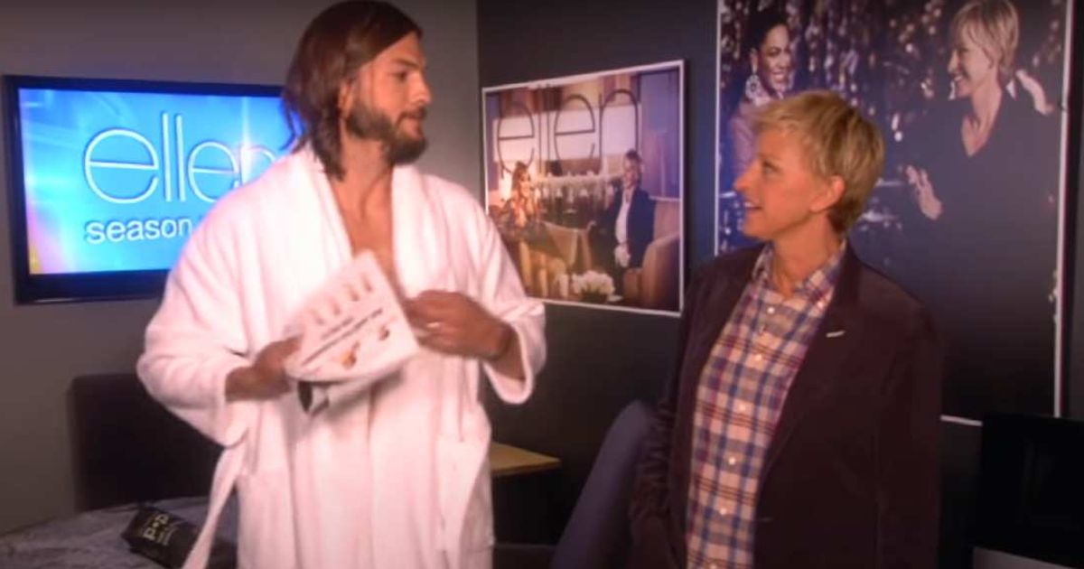 Ashton Kutcher once left Ellen stunned with a wild onair stunt no one